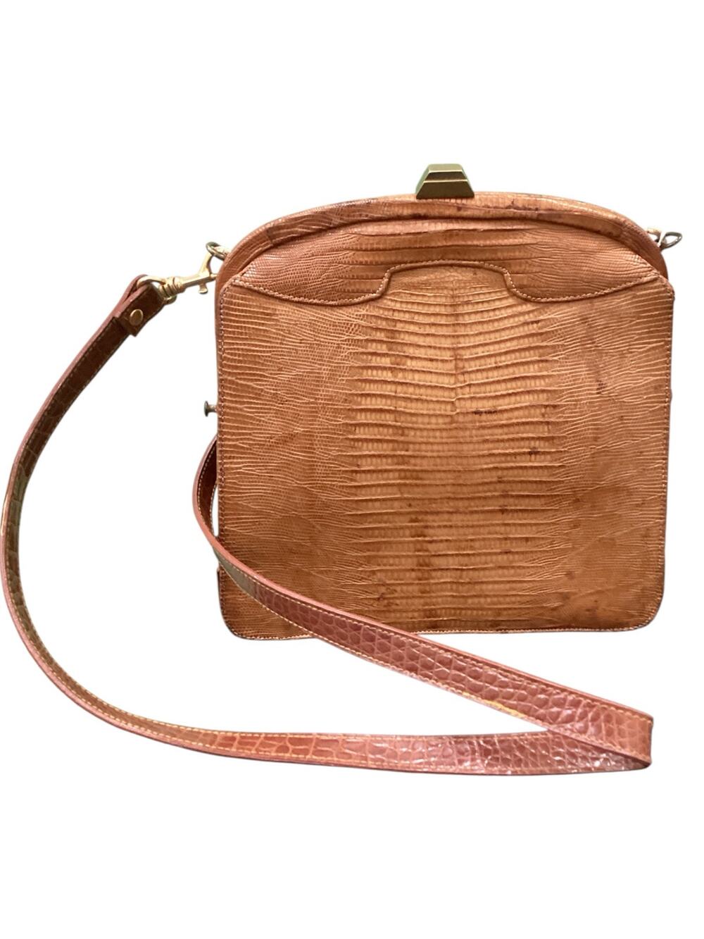 Vintage Palizzio - Very New York Purse Women’s One Size Lizard Coin Purse Brown